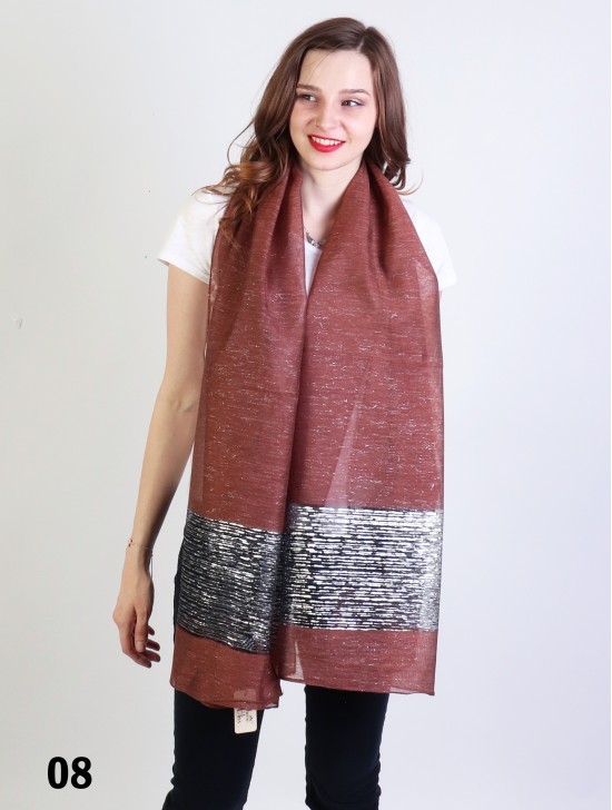 Silver Filigree Fashion Scarf